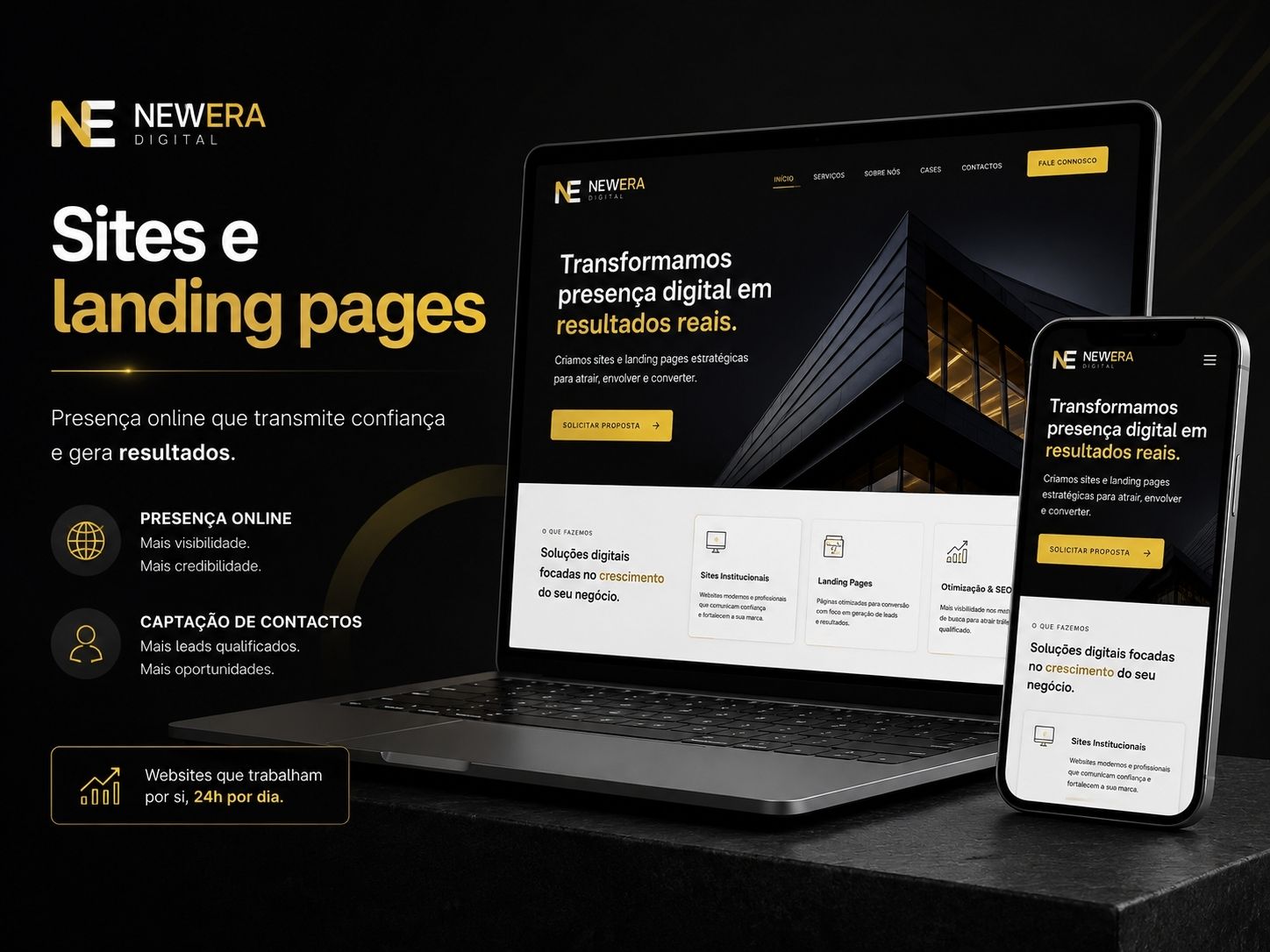 Página profissional para presença online